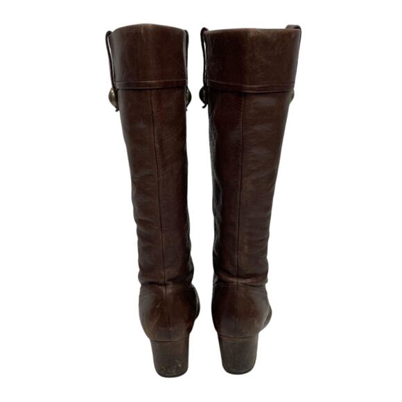 Coach Fayth Brown Leather Riding Boots Size 7 - Picture 4 of 7